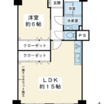 46.8㎡の1LDK。室内は2010年7月にリフォームが施工されています。 (間取)