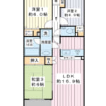 72.9㎡の3LDK。4階建て4階部分。最上階のお部屋です。 (間取)